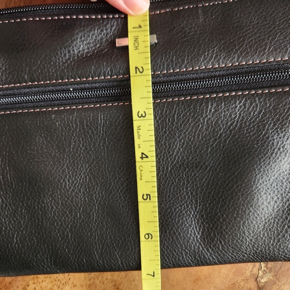 Lodis Audrey Black Pebbled Leather Crossbody Bag - Picture 10 of 12